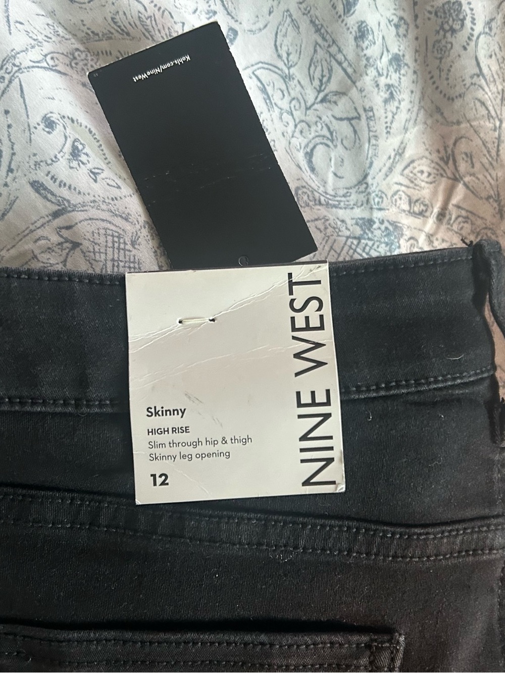 Women’s Nine West Black High-Rise Skinny Jeans
